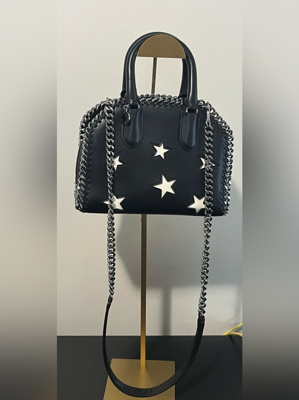 Stella McCartney Falabella Box Bag with White Stars - Picture 11 of 15